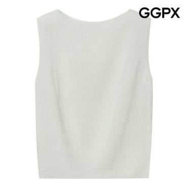 GGPX 보트넥 플레인 니트 베스트 (GP7VT008F)