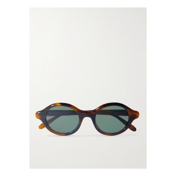 라운드 프레임 톨토이즈셸 아세테이트 선글라스 브라운 46376663162887331