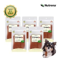 건강백서 강아지간식 야들야들 닭고기 120G 5개