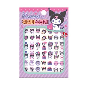 산리오캐릭터즈 쿠로미 귀걸이 스티커