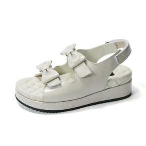 Ribbon Velcro Sandals_Vanilla