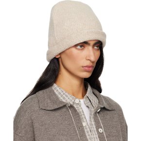 베이지 크라운 비니 AW25A2467Y102 ANTIQUE MELANGE