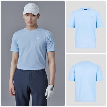 빈폴골프 SS25 UNI 소로나 반팔 편한 티셔츠 - 스카이 블루 (BJ5442NB3Q)