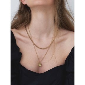 [2 SET] Thick Chain & Vintage Medal NK