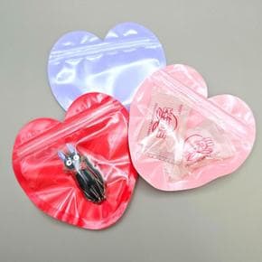 하트모양 악세사리 소품 포장용 지퍼백 (S28281434)