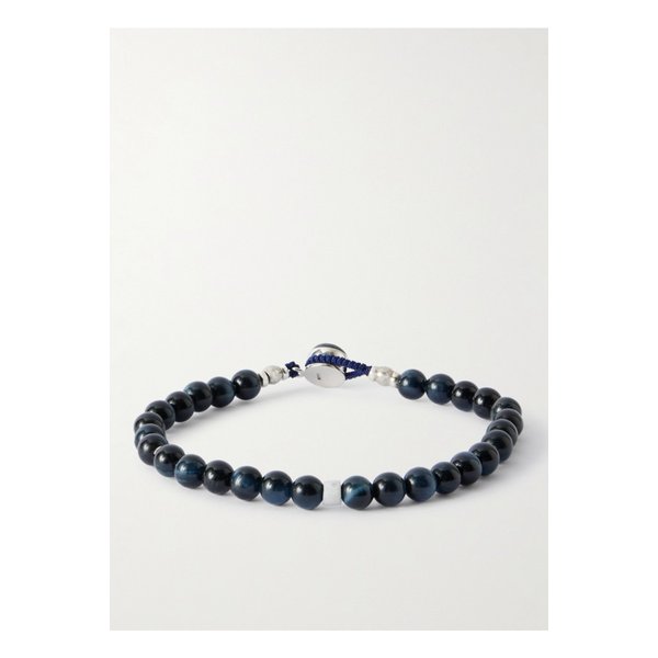 미키아 서클 8 스털링 실버 래브라도라이트 호안석 브레이슬릿 블루 46376663162912528