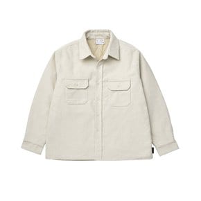 Corduroy Shirt Jacket [Ivory]