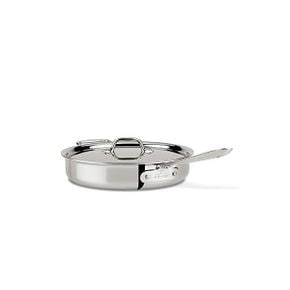 미국 올클래드 냄비 AllClad D3 3Ply 스테인리스 스틸 Saute Pan with Lid 3 Quart Induction Ov