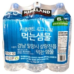 커클랜드 시그니춰 먹는샘물 2L 6개