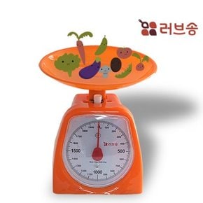 러브송 아날로그 주부저울 2kg 주방저울