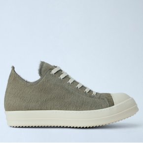 26 FW 릭오웬스 텍스처 어퍼 레더 로우 스니커즈 카키 RR02F4891 LHL 4811