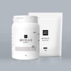 가성비가브랜드다 베이킹소다 용기1kg+리필1kg