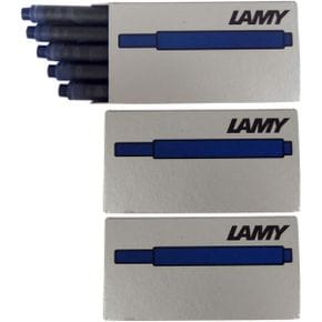 일본 라미 만년필 LAMY LT10BLBK Fountain Pen Cartridge Ink Blue 블랙 5 Pens x 3 Boxes Set 1