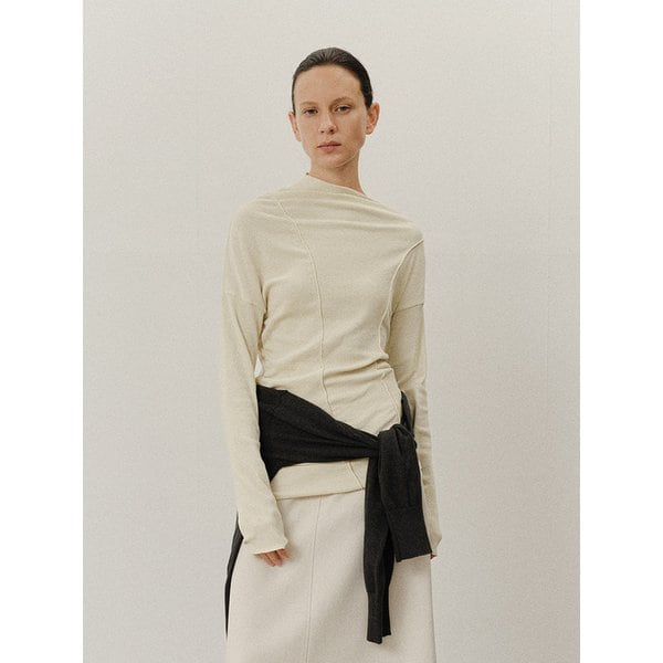 TVF ASYMMETRIC DRAPE TOP_2COLORS