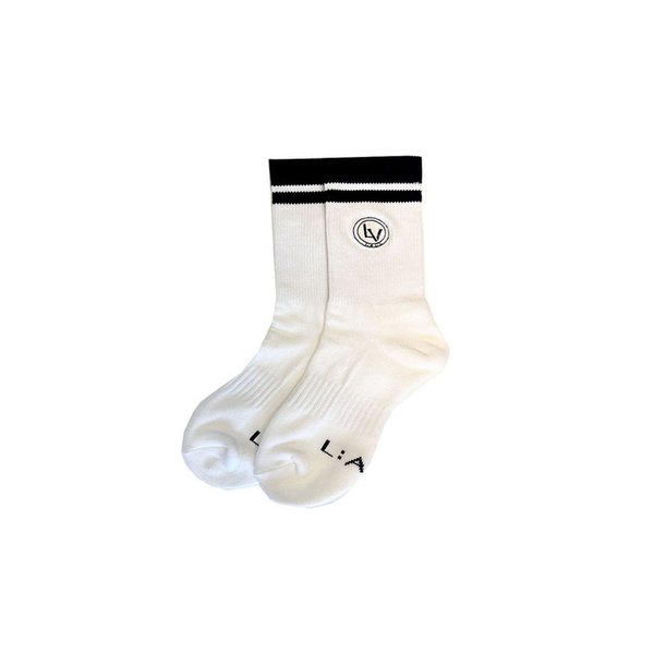 POINT LOGO CUSHION SOCKS_WHITE