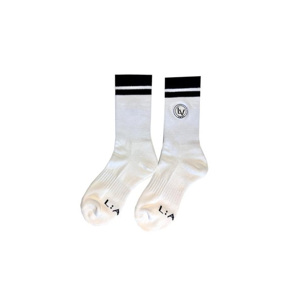 POINT LOGO CUSHION SOCKS_WHITE