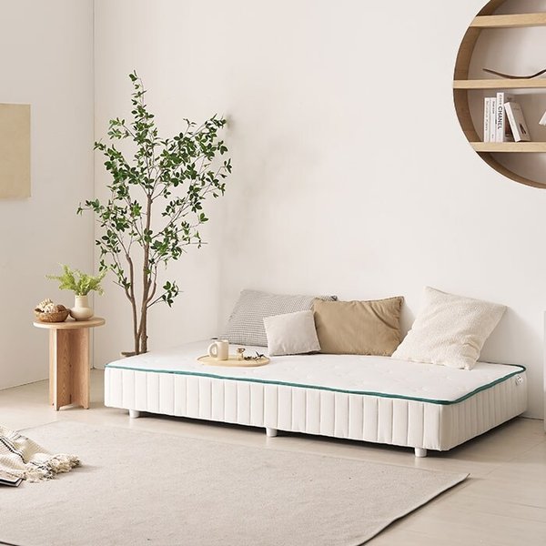 라인 좁은방 자취방 저상형 일체형침대 (본넬스프링/슈퍼싱글) DB5010R (착불)