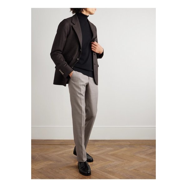 브리오니 슬림핏 스트레이트 텍스처 울 수트 팬츠 뉴트럴 46376663162851186