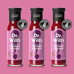 Dr Will 닥터윌 내츄럴 비트루트 케첩 250ml x3