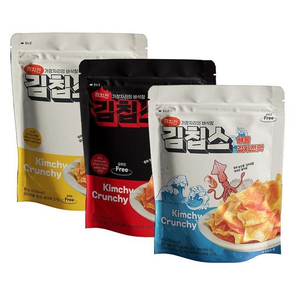 [김칩스] 김치부각 김칩스 40g /해물맛/매운맛/오리지널(1)