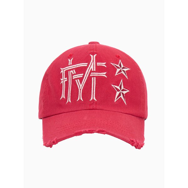 MF 펜스 데미지드 볼캡 [레드]