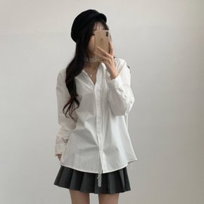 레이스 초커 set 레이스 루즈 블라우스 셔츠2color