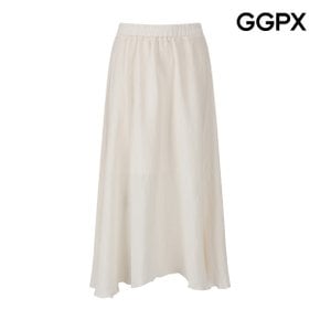심플 플레어 롱 밴딩 스커트 (GQ6SK004F)