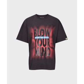 (M) 블로우 유어 마인드 티셔츠 블랙 OVERSIZED SS T-SHIRT BLACKBLOW YOUR MIND