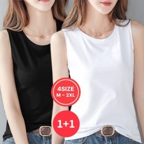 / [1 + 1상품] 여성 심플 민소매 나시 티셔츠 NT2405/ 4사이즈