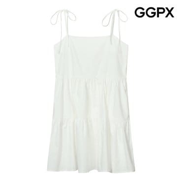 GGPX 숄더 리본끈 캉캉 뷔스티에 원피스 (GP7OP039F)