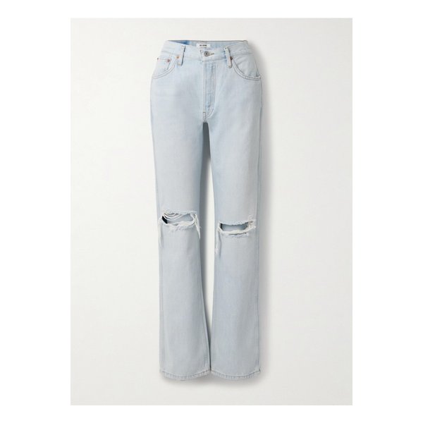 90s 루즈 하이라이즈 스트레이트 진 라이트 데님 1647597349439822