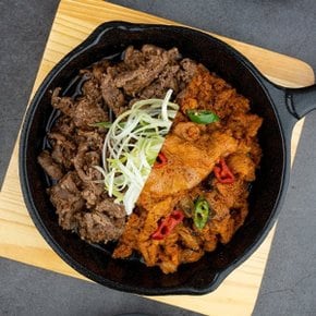 전주 블랙라벨 수제 한돈 갈비맛+고추장 불고기 300g x 4팩(각2팩)