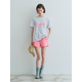 NYLON BANDING SHORTS - PINK