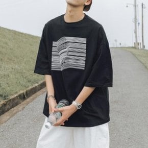 남자 오버핏 5부 반팔티셔츠 HH-C30