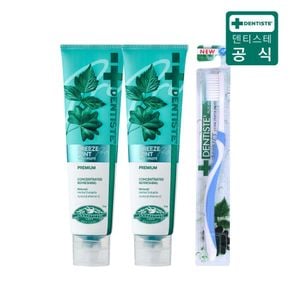 (최신상) 덴티스테 브리즈민트 프로(입냄새제거 불소치약) 180gX2+칫솔..[36003392]