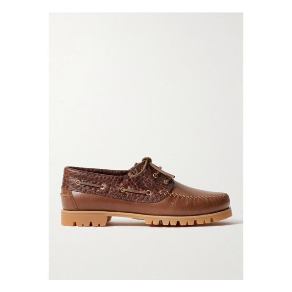 비니스 아즈텍 가죽 보트 슈즈 브라운 46376663162939166