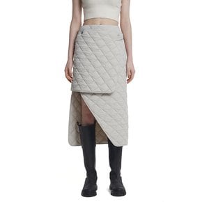 Detachable Quilted Skirt_White