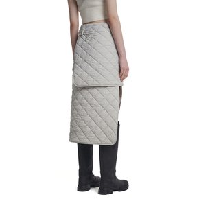 Detachable Quilted Skirt_White