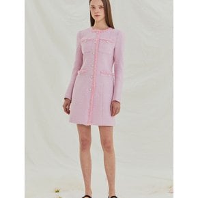 Loistaa tweed dress (pink)