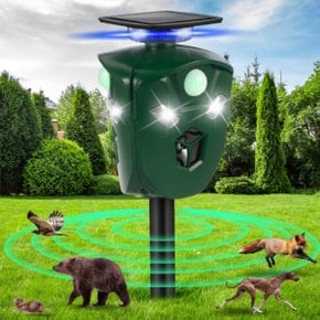 야생동물 퇴치기 360도 블루라이트 LED 초음파 퇴치기 CLAR-100