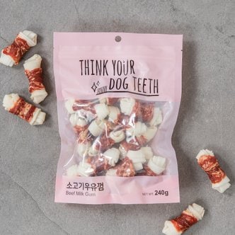 몰리스 Think your Dog Teeth 소고기우유껌 15P