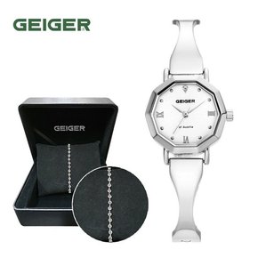 가이거GEIGER 여성 다이아몬드 팔찌시계 GE21200_WS 팔찌세트