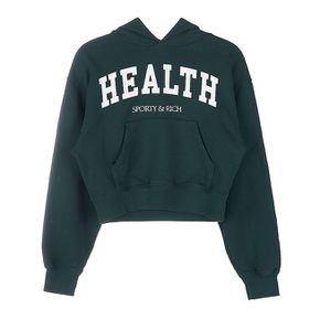 여성 헬시 아이비 크롭 후드 티셔츠 HEALTH IVY CROPPED HOODIE FOREST WHITE 46354231