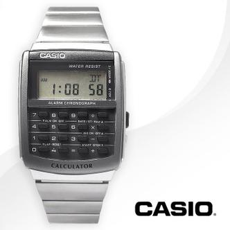셀러허브 카시오 CA-506-1 공용 메탈 데이터뱅크 계산기 시계 (S9019225)