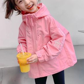 로디후드바람막이자켓 아동점퍼 여아자켓 바람막이 주니어 오버핏 봄가을 외투 .._P408766386
