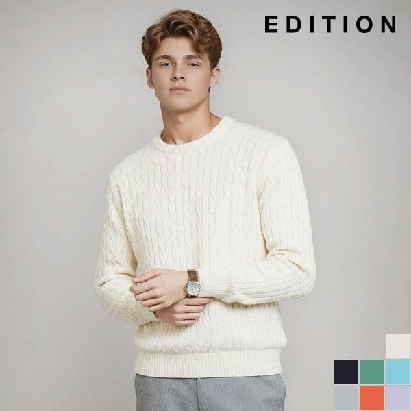 [에디션] [남녀공용] 코튼 베이직 니트  I (NED1ER1902)