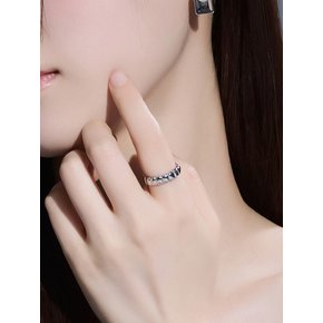볼륨 스퀘어 라인 반지