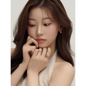 볼륨 스퀘어 라인 반지