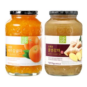  초록원 제주감귤차 1kg +꿀생강차 1kg