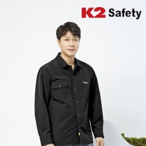 반목 K2 safety SH 2403 BK 메쉬 근무복 긴팔 셔츠 남방